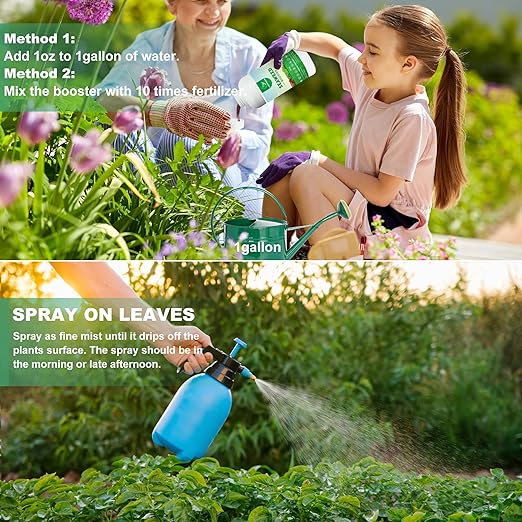 Organic Seaweed Booster Plant Nutrient Concentrate Kelp Lawn and Plant Concentrate Liquid Fertilizer for All Plants Non-Toxic and Safe Help Plants Healthy Growth and Recover from Stress