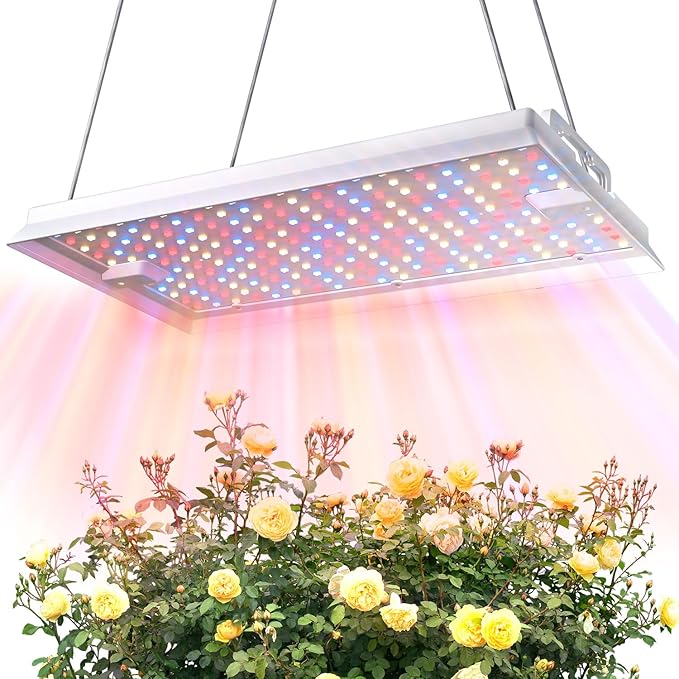 Plant Grow Light [Smart APP 2x3 Ft Coverage] Genuine 100W Output LED Full Spectrum for Indoor Plants 8-Level Brightness (Use Daisy-Chaining Hanging Only Light PanelNo Control Panel)