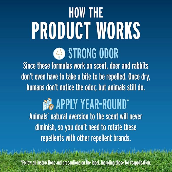 Liquid Fence Deer And Rabbit Repellent Concentrate 32 Ounces Apply Year-Round