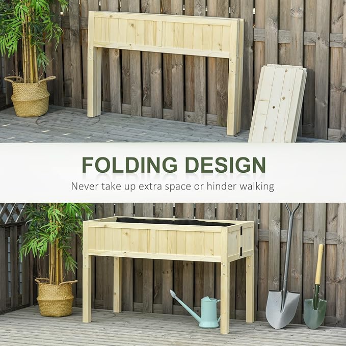 Raised Bed Raised Garden Bed Elevated Wooden Planter Box