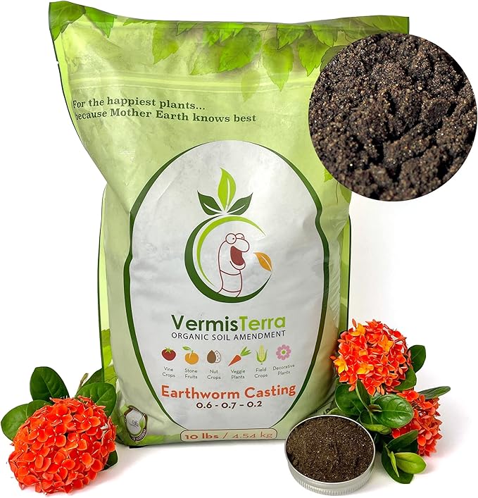 VermisTerra Earthworm Castings - Organic 20 LB (2 Pack) Standard
