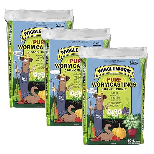 100% Pure Organic Mineral-Dense Worm Castings Fertilizer 30lbs - Improves Soil Fertility and Aeration for Growing Better Houseplants Vegetables and More Pack of 3