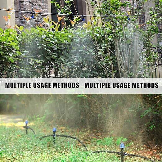 Drip Irrigation Emitterswith Adjustable 360 Degree Water Flow Drippers Atomization Sprayer for 1/4 inch TubingGarden Drippers Sprinker for House Garden Watering System (36pcs-Atomization Sprinker)