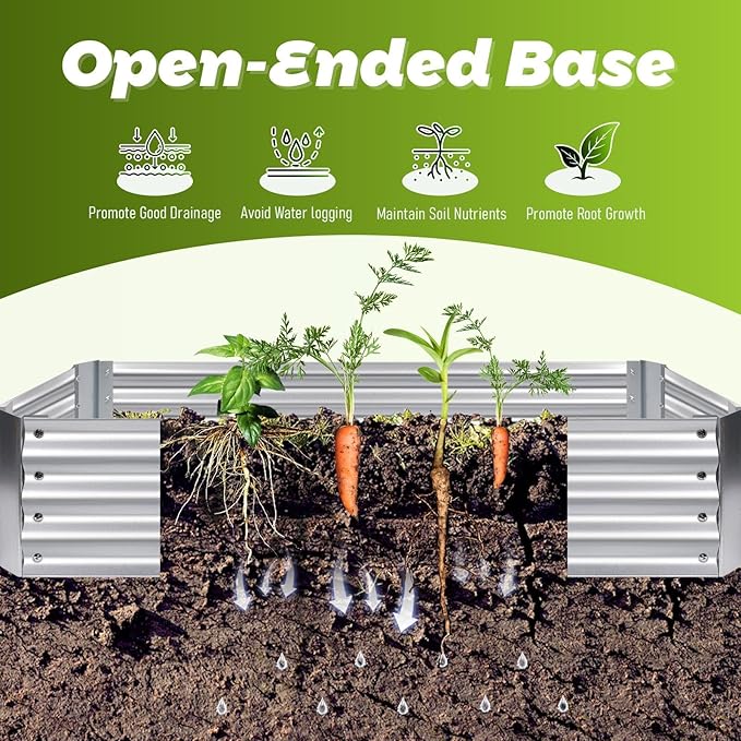 Compact Greenhouses for Outside with Raised Garden Bed – Great for Terraces/Small Lawns Includes Garden Netting + Planters for Outdoor Plants