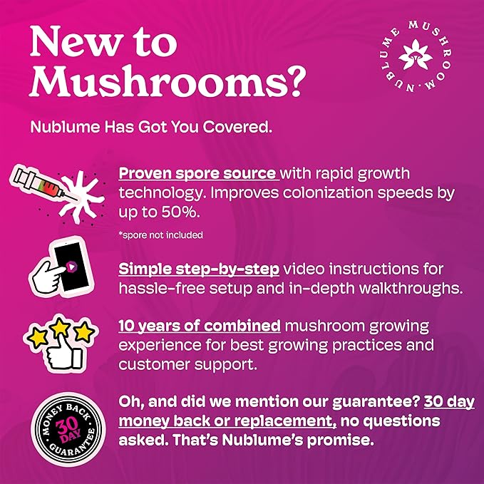 3LB All in One Magic Mushroom Grow Kit: Up to 48oz Yield! 0.2 Micron Filter + Injection Port - Mycologist Designed - Just Add Spores &amp Grow Like Magic