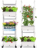 Hydroponics Growing SystemAOONEG 42Pods Indoor Herb Garden with LED Grow LightHydroponics Growing System Kit with Automatic TimerPump SystemAdjustable Height (No SeedGlossy White 3Layer-42Pods)