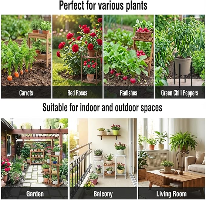 3PCS Raised Garden Beds Outdoor with Legs Planter Box 47x20x21in Reinforced Support Rods Drainage Grid Multi-Combination Options for Vegetables Flowers Herbs Ideal for Balcony Patio Gardening