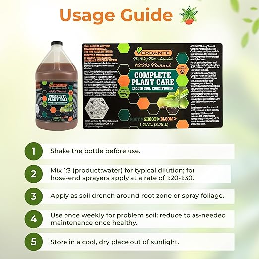Complete Plant Care Liquid Soil Conditioner – Improve Lawn &amp Garden Health - Versatile Soil Conditioner for Lawns &amp Gardens - Simple Lawn and Garden Solutions (1 Gallon)