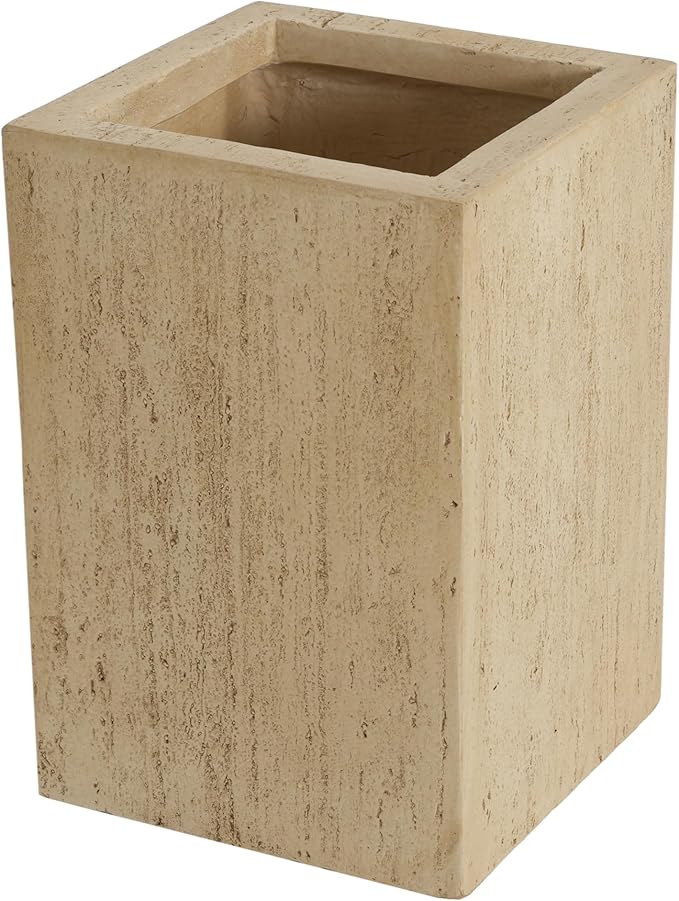 Handmade Rectangle Planter Box 19'.75'H Travertine