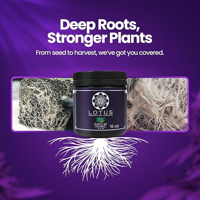 Grow Pro Series - Hydroponic Plant Nutrients and Fertilizer Water Soluble Plant Food - Massive Roots Made for Coco Coir Hydro &amp Soil Enhances Flowering &amp Fruiting Indoor &amp Outdoor Gr