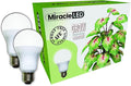 Miracle LED Almost Free Energy 100W Spectrum Grow Lite - Daylight White Full Spectrum LED Indoor Plant Growing Light Bulb for DIY Horticulture Hydroponics and Indoor Gardens (604301) 2Pack