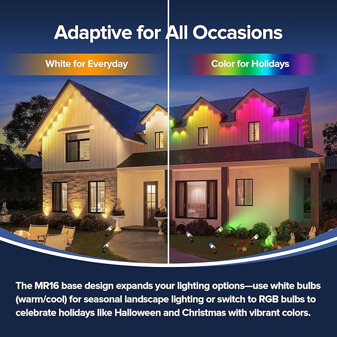 LUTEC Solid Brass Low Voltage Landscape Lighting 12V Heavy Duty Waterproof Landscape Spotlights Bronze Wired Uplights Outdoor Fixtureswith ABS Spike Garden Yard Pathway Tree Without Bulb 4 Pack