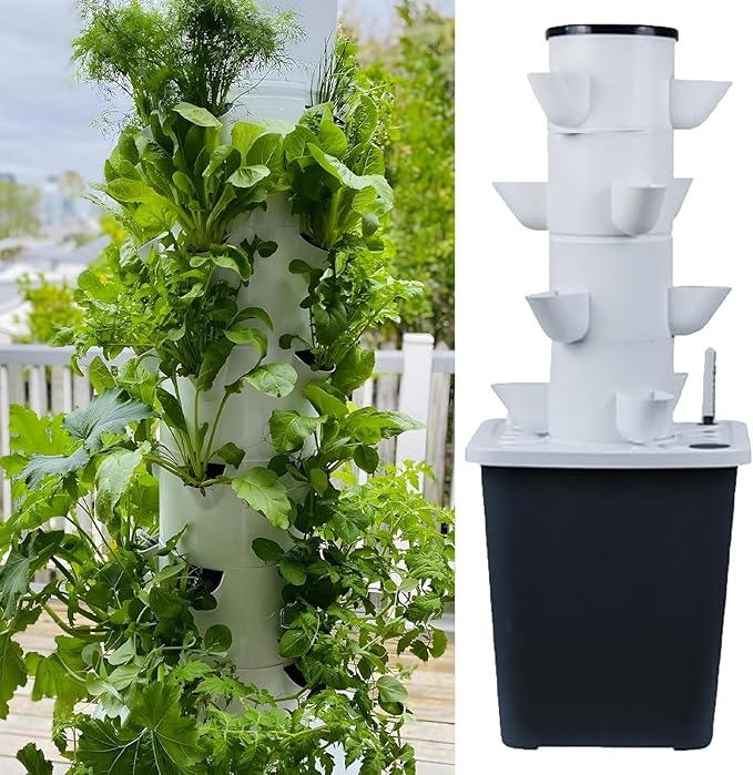 DIY Hydroponic Farm Equipment Aeroponic Cultivation System Hydroponic Planting System Hydroponic Planting Kit Garden Planting Box(20 Holes)