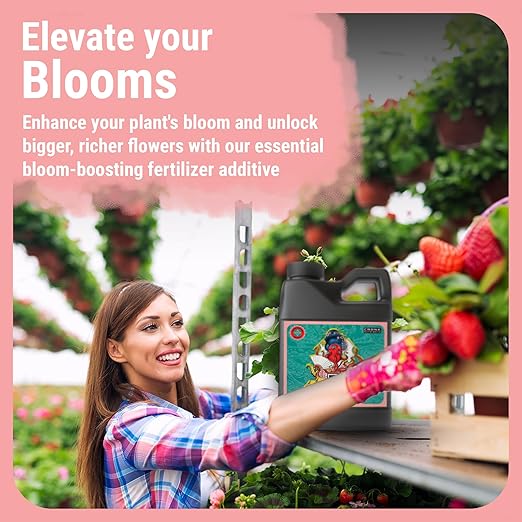 Cronk Nutrients Bud Booster - Best Budding Fertilizer for Maximum Blooms - Hydroponic Nutrients for The Bloom Phase - Balanced pH Formula - Suitable for Soil Soilless and Hydroponic Systems 500mL