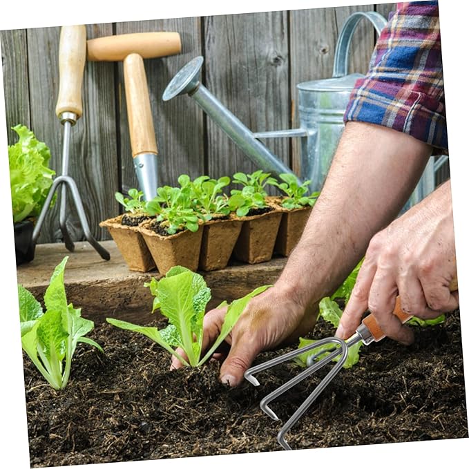 VANZACK 1 Set Garden Tools Ergonomic Hand Tools with Handles for Efficient Weeding and Soil Excavation Durable Gardening Supplies for Outdoor Use and Easy Organization