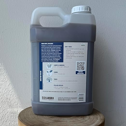OMRI Listed Nutrient-Rich Liquid Fish Fertilizer (2.5 Gallon)