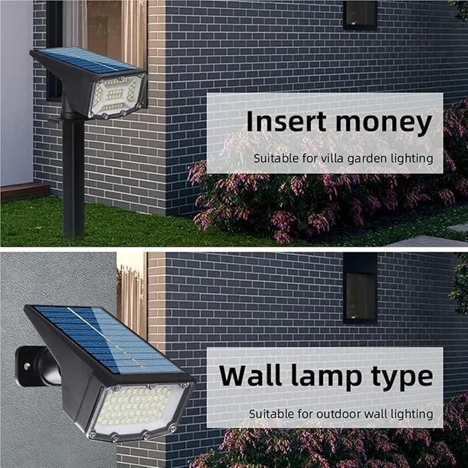 Solar Powered 53LED Lamp Adjustable Solar Spotlight In-Ground IP65 Waterproof Landscape Wall Light Outdoor Lighting