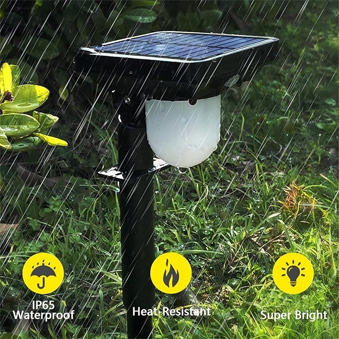 S NMT Super Bright Outdoor Solar Garden Lights Motion Sensor Pathway Light Landscape Lighting for Yard IP65 Waterproof Solar Powered Porch Lights Walkway Lawn Patio Garden Decor