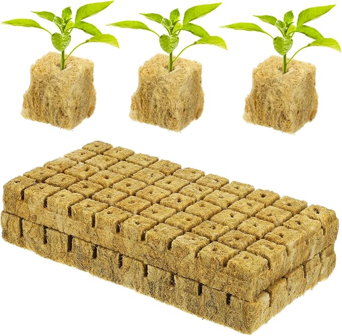 100Pcs Hydroponic Plant Starter Cubes for Soilless Cultivation Nutrition Cubes Cuttings for Indoor Garden Systems