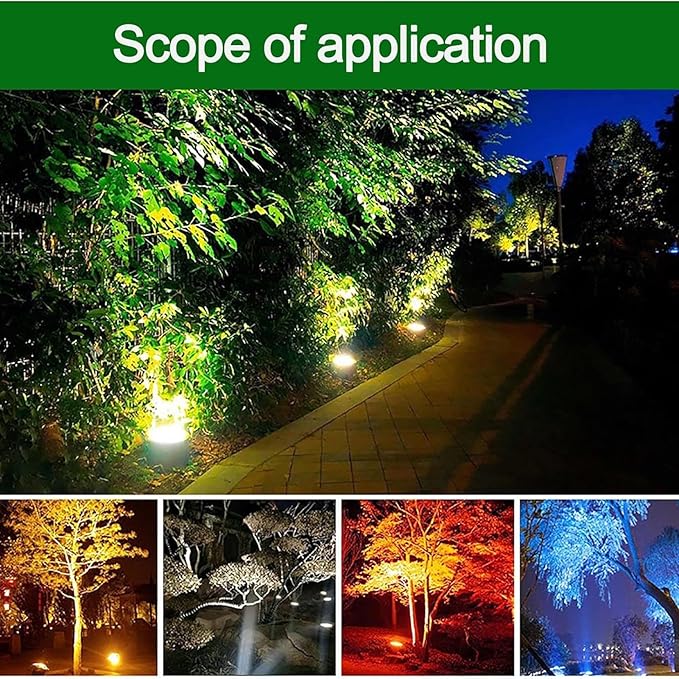 Ground LED Landscape Lights - IP67 Waterproof Outdoor Buried Light AC 220V Adjustable Angle Recessed Floor Lamp Garden Decorative Spotlight Easy Installation(Blue6W)