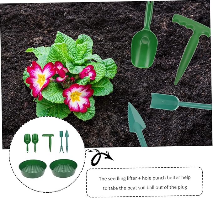 balacoo 1set Garden Tool Soil Sifter Shovel for Gardening Portable Cultivation Kit Soil Screens Shovels Planting Tool Maker for Garden Balcony Greenhouse