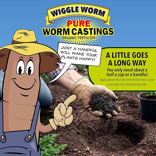 100% Pure Organic Mineral-Dense Worm Castings Fertilizer 15lbs - Improves Soil Fertility and Aeration for Growing Better Houseplants Vegetables and More Pack of 4