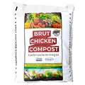 Brut Chicken Compost – Nutrient-Rich 100% Composted Chicken Manure Soil Amendment – Safe Pure Organic Compost – Additive-Free Soil Fertilizer for Vegetable Gardens Flowers &amp Indoor Plants – 10