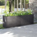 Raised Bed Wood Raised Beds for Garden Wooden Raised Bed Planter Raised Bed Wood Grey Herb Bed Wood Flower Box Flower Box Flower Tub Garden Planter 200 x 50 x 70 cm