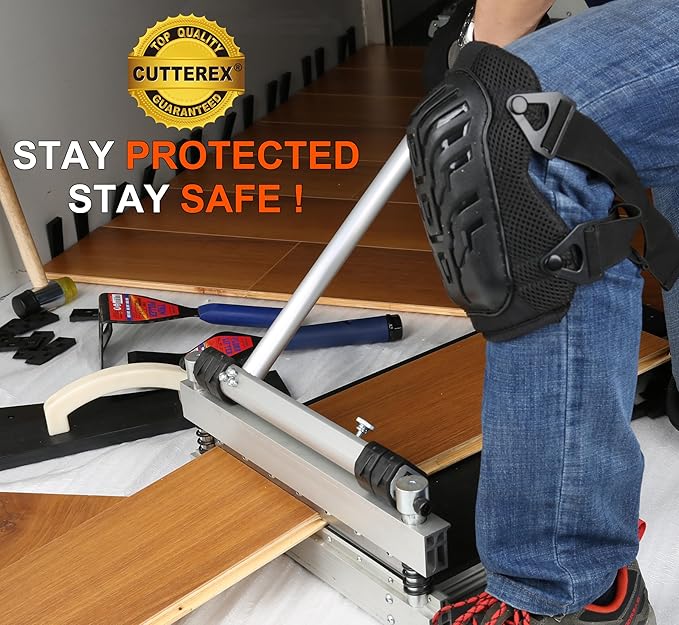 13 Laminate Floor Cutter Vinyl Floor Cutter - Meet Multi-Angle/Length Cutting A Flooring Tool also Cuts-Engineered Wood Floor LVP VCT SPC WPC Long Life HSS Blade Mounted!