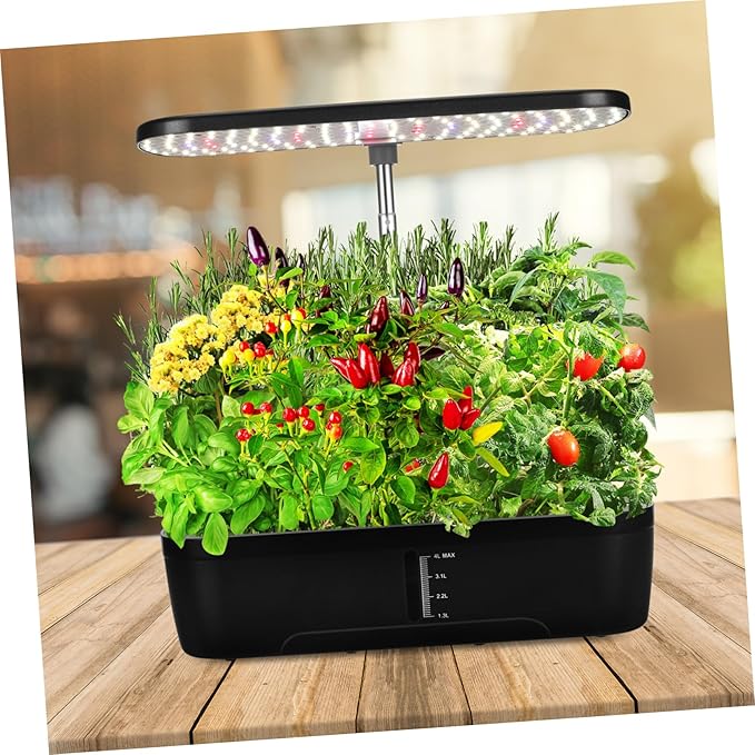 1set Hydroponics Growing Kit Indoor Gardening Machine with Us Multi-Porous Design for Vegetable Growth Space-Saving Hydroponic Planter for Home Use