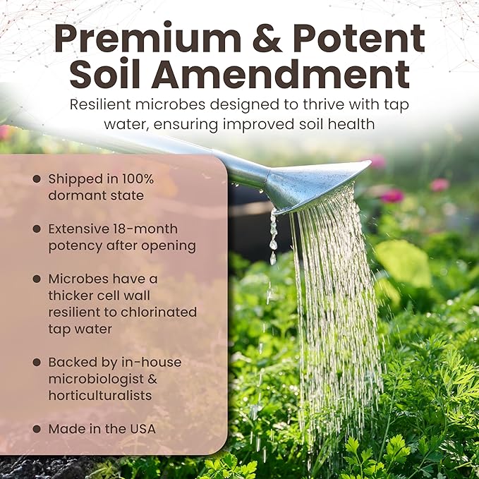 Tribus Organic Microbial Inoculant – Root Booster for Plants Increases Plant Yield Root Growth Flower &amp Fruit Quality. Bloom Booster. Visible Root Growth in 24Hrs. Packaging May Vary. 33.8 oz