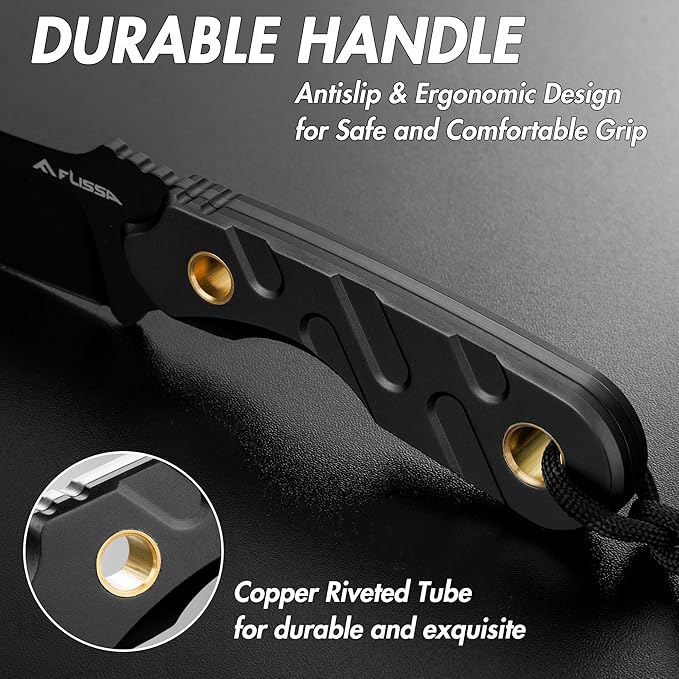 WORKPRO 5PCS Garden Tool Set and FLISSA Fixed Blade Knife