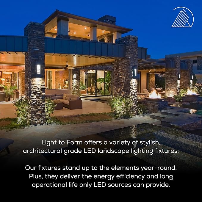 Light to Form® | Luxury Brass Luna II | Low-Voltage Deck &amp Step Light 3W | 12V AC | 2700K Bulb | Frosted Lens | Antique Brass Finish | Outdoor Landscape Sconce | Weather Resistant | Energy Efficie