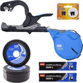Generic MAX HT-S45E Strong Bind Tapener Plant Tying Tool Starter Kit with Tape Staples &amp Replacement Blades Blue HT-S45E-STARTER