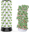 Hydroponics Tower Set Hydroponic Growing System Automated Aeroponic Tower Garden Hydroponic Growing Kit for Indoor &amp Outdoor with Hydrating Pump Timer Adapter 8