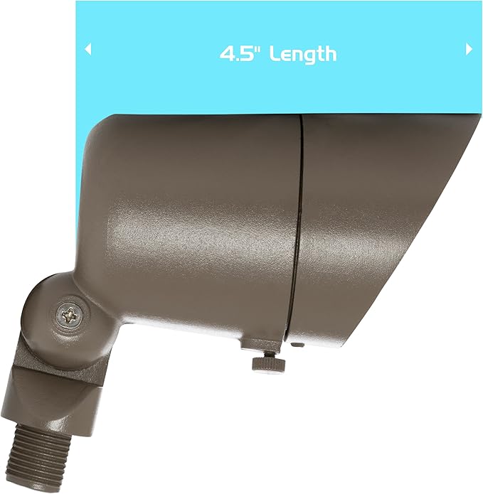 Westgate Lighting LED Directional Landscape Die - Cast Housing - IP67 and IP54 Level Rating - 12V AC - 36 Degree Beam Angle - Convex Lens (12 Bronze)