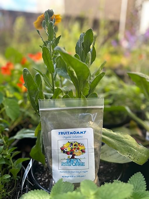 Fruitmommy Organic Solutions Rapid Response - Fast-Acting Water Soluble Organic Fertilizer for Vegetables Plants Flowers &amp Fruit Trees