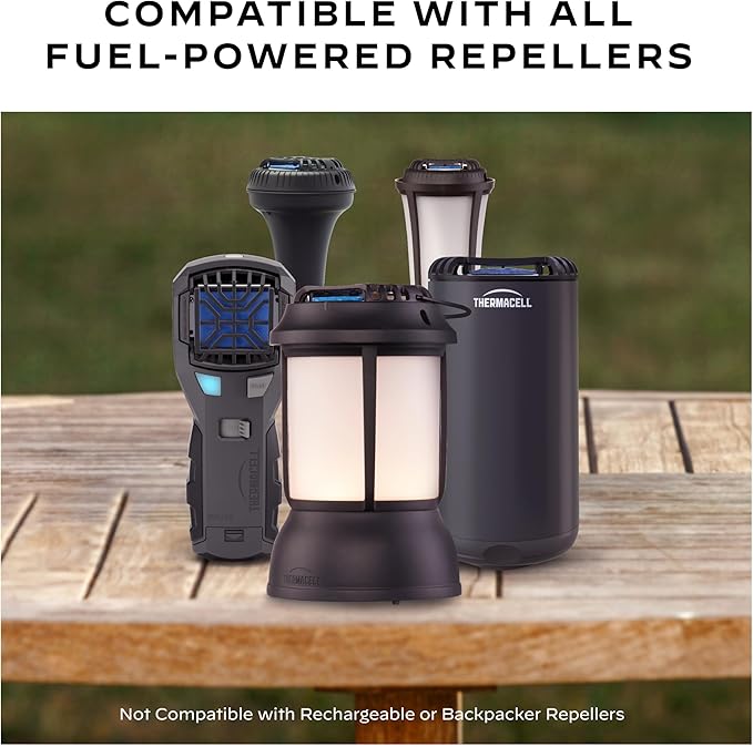 Thermacell Mosquito Repellent Refills 60-Hour Pack Contains 15 Repellent Mats 5 Fuel Cartridges Compatible with Any Fuel-Powered Thermacell Product No Spray Scent Mess