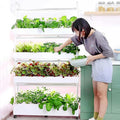 Hydroponic Interior Garden Culture 48/64/90/120 Holes with Growth LED Light Hydroponic Vertical Tower for Planting to Plant