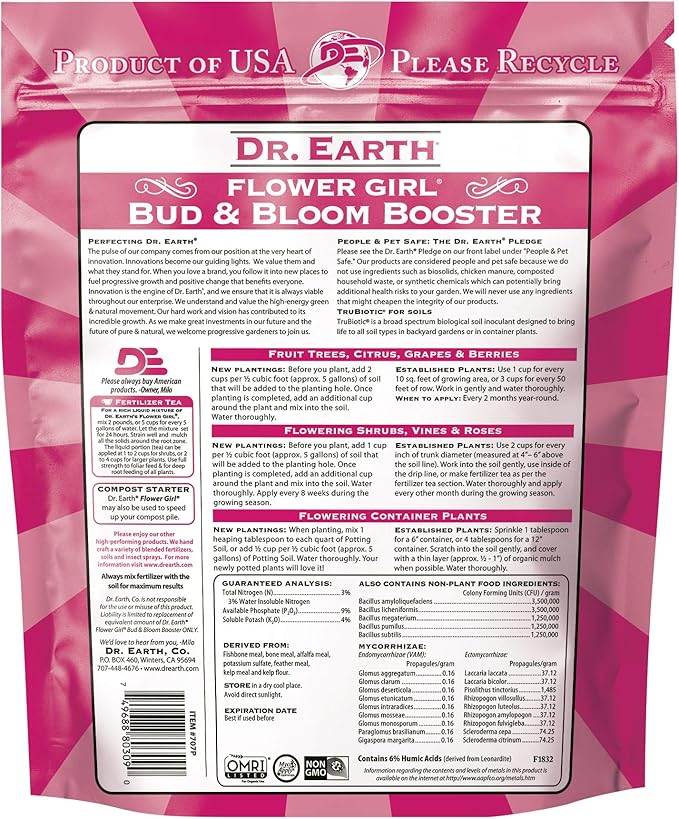 Dr. Earth Organic &amp Natural MINI Flower Girl Bud &amp Bloom Booster ( 1 lbs )