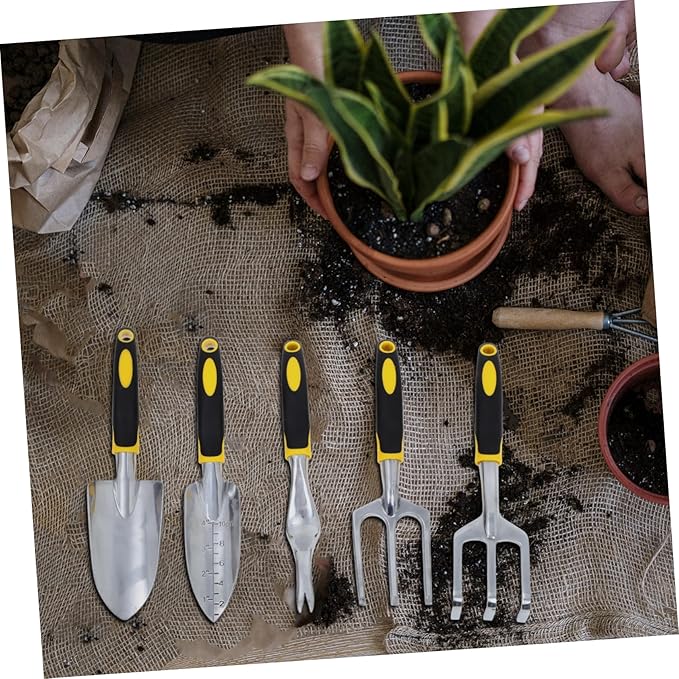 1set Multi-use Garden Tool Set Heavy Duty Plant Shovel Trowel and Fork for Balconies Gardens and Potted Plants for Digging Weeding and Transplanting