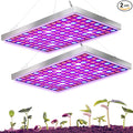 Diboys LED Grow Light for Indoor Plants 45W Plant Lights Full Spectrum Panel Grow Light for Seedlings Succulents Micro Greens Vegetable and Flower 2 Pack