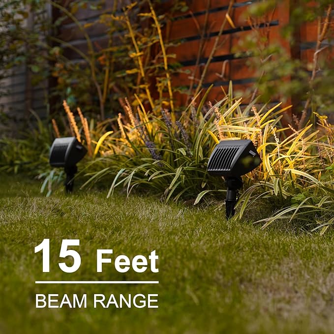 GOODSMANN Low Voltage LED Landscape Wall Wash Kits 8PK Spotlight &amp Floodlight 18W 2700K Outdoor Lights Brown Finish Outside Hardwired Lighting with Metal Stake Cable Connector Replaceable