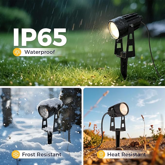 L LOHAS LED RGB Dusk to Dawn Low Voltage Pathway Lights &amp Spotlight