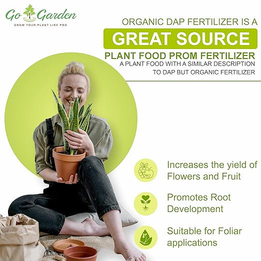 Go Garden DAP Prom Similar to Organic Plant Food Prom Fertilizer for Plants | Plant Nutrient and Plant Food | All Plants | Gardening - 2 Kg Powder