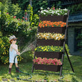 G TALECO GEAR Vertical Garden Planter 5 Tiers Vertical Raised Garden Bed Metal Elevated Herb Planter Box Vegetable Flower Planters for Patio Deck Outdoor Indoor