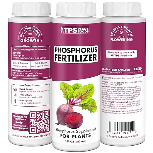 Phosphorus Fertilizer – Liquid Bloom Booster for Strong Roots Bigger Blooms &amp Flower Development 32 oz