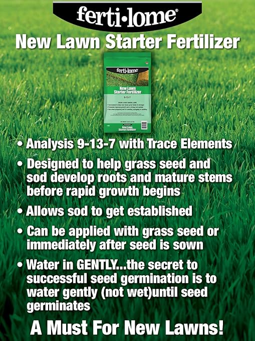 Fertilome (10906) New Lawn Starter Fertilizer 9-13-7 (20 lbs.)