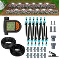 Breeze Touch 120FT Automatic Drip Irrigation Kits with Garden Timer Garden Watering System for Lawn Quick Connector Design Irrigation System Kit with Easy Programmable Water Timer
