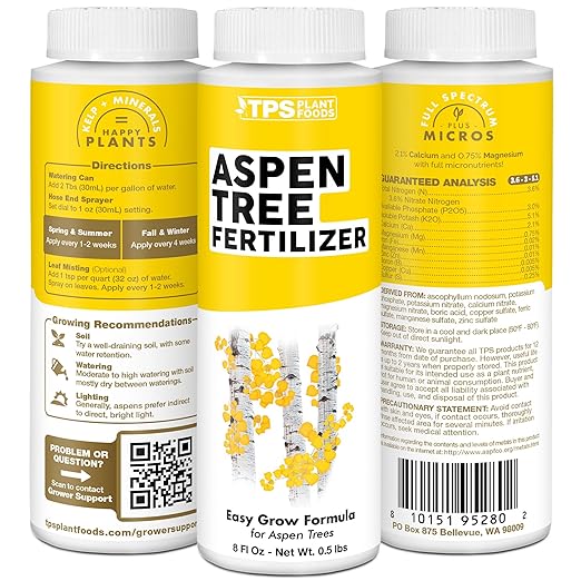 Aspen Tree Fertilizer Complete Liquid Aspen Tree Plant Food 32 oz (1 Quart)